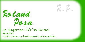 roland posa business card